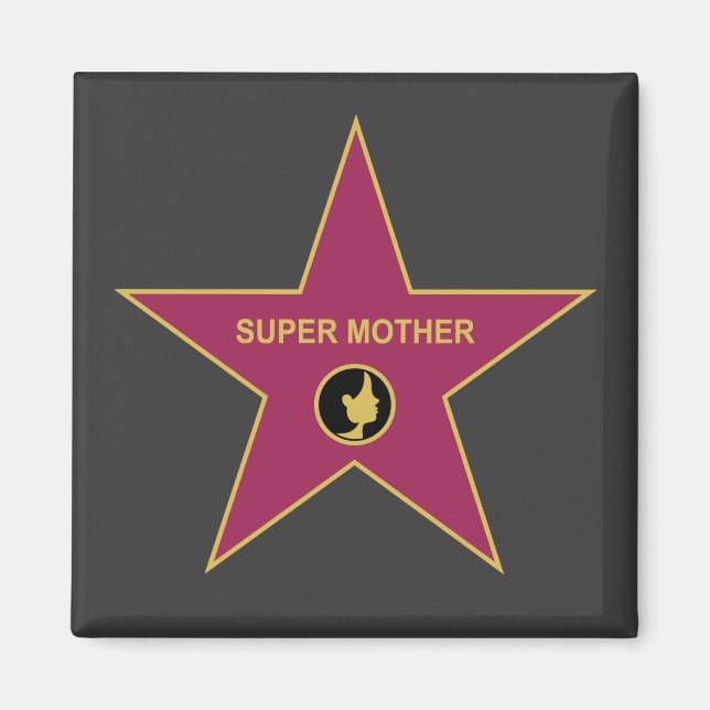 Toppen Mor - Hollywood Mor Star Magnet (Framsidan)