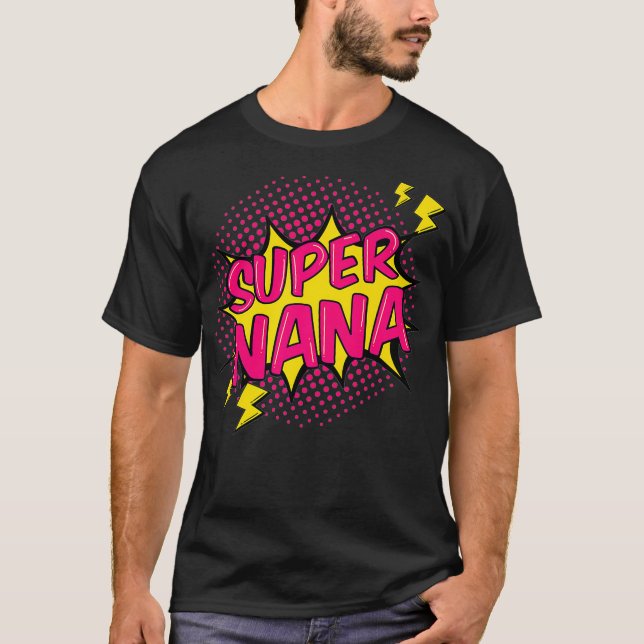 Toppen Nana Shirt Toppen Power Grandma Family Gift T Shirt (Framsida)