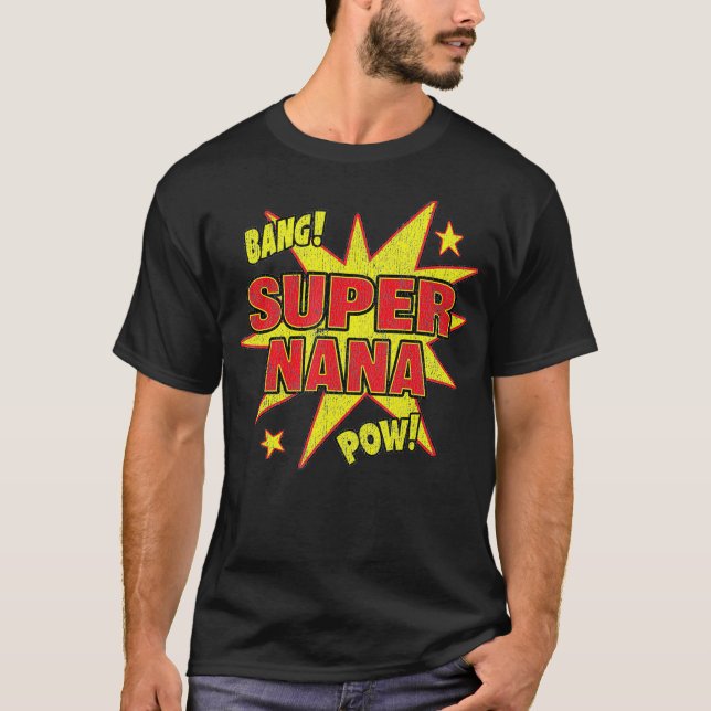 Toppen Nana Toppen Power Grandma Family Gift T Shirt (Framsida)