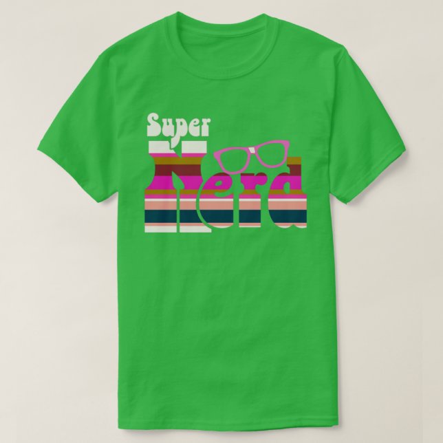 Toppen Nerd Girl Design T Shirt (Design framsida)
