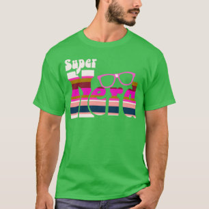 Toppen Nerd Girl Design T Shirt