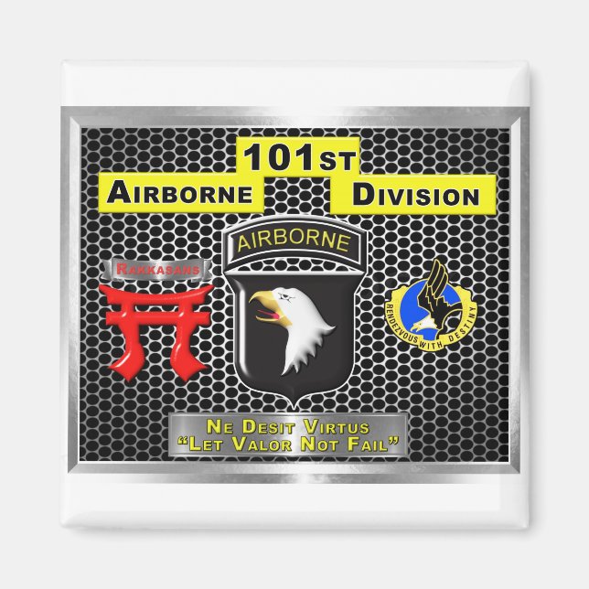 Toppen New Design of 101st Airborne Division Magnet (Framsidan)