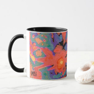 Toppen Nova av Calli Colorful Abstrakt Art Mugg 