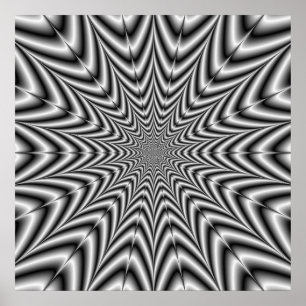 Toppen Nova i Black and White Poster