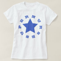 TOPPEN NURSE | Blåstjärniga T-Shirt-stjärnorna för