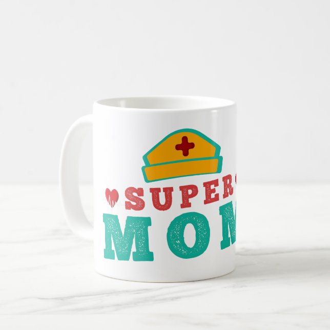 TOPPEN NURSE MAMMA - NURSING MORS DAG KAFFEMUGG (Framsida vänster)