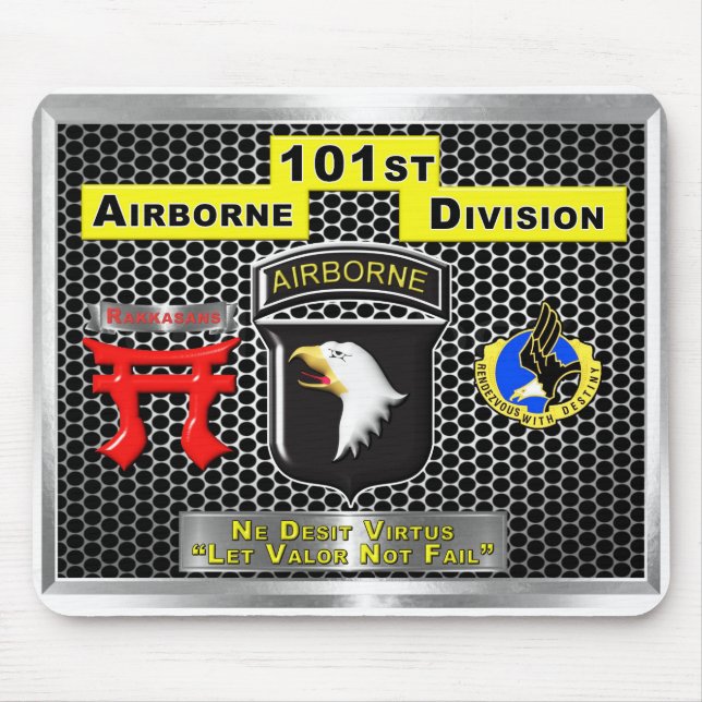 Toppen Ny utformning av 101:a Airborne Division Musmatta (Framsidan)