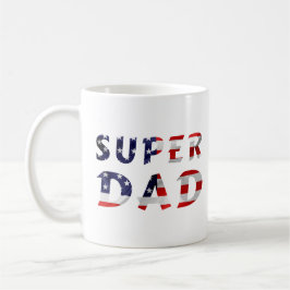 Toppen och den amerikanska Flagga Kaffemugg