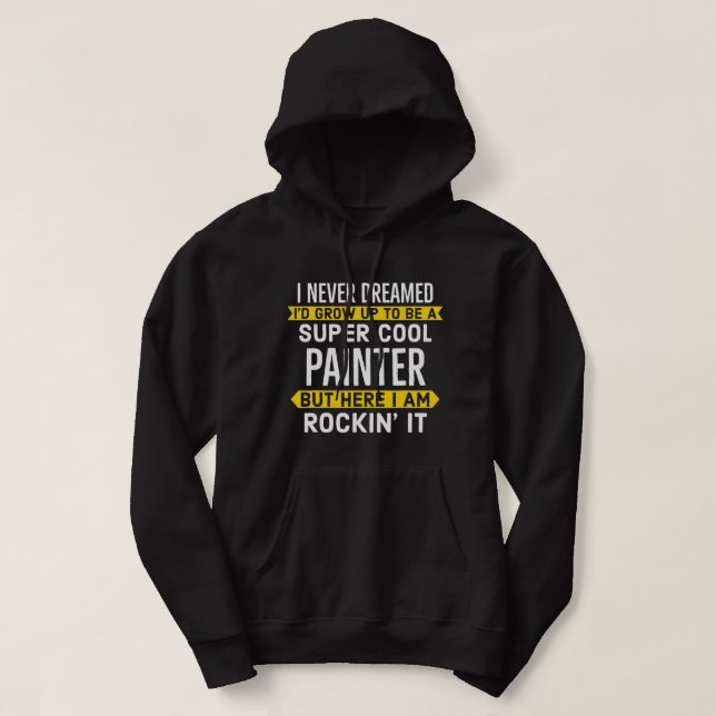 Toppen Painter for Painting Workers Hoodie (Design framsida)