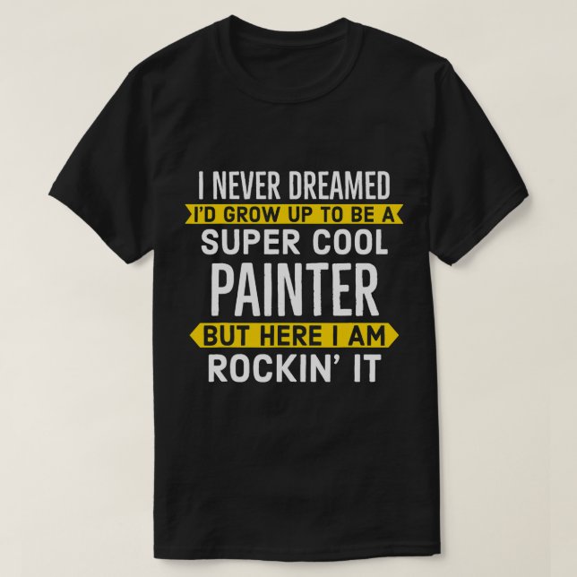 Toppen Painter for Painting Workers T Shirt (Design framsida)