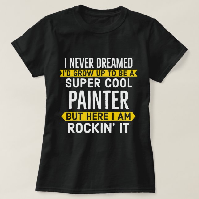 Toppen Painter for Painting Workers T Shirt (Design framsida)