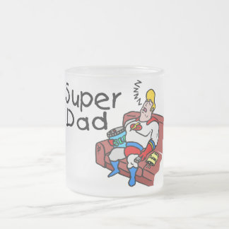 Toppen pappa (att sova) frostad glasmugg
