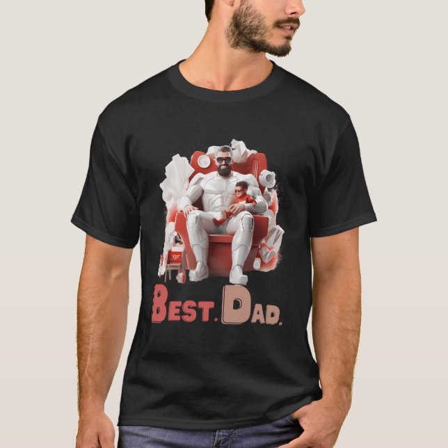 Toppen Pappa Dagens Hero T Shirt (Framsida)