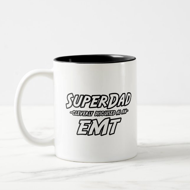Toppen Pappa...EMT Två-Tonad Mugg (Vänster)