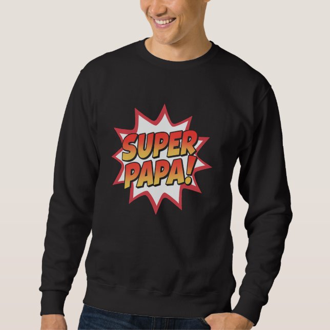 Toppen Pappa Fars dag-gåva till Pappa från dotter Lång Ärmad Tröja (Framsida)