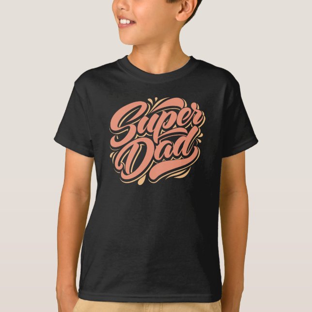 Toppen Pappa, Fars dag T Shirt (Framsida)