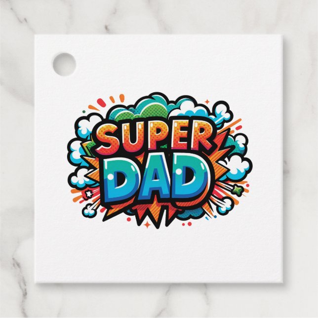 Toppen Pappa Gåvor Etiketter (Framsida)