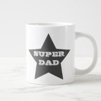 TOPPEN PAPPA | Grått Star Jumbo Mugg