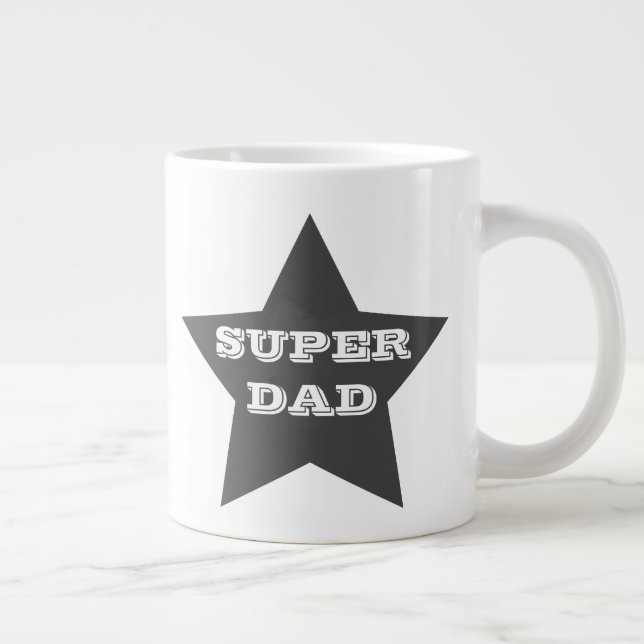 TOPPEN PAPPA | Grått Star Jumbo Mugg (Höger)
