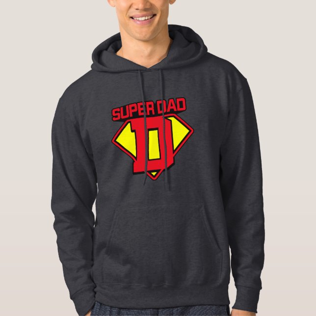 Toppen Pappa 🦸 ‍ ♂️ 💪 Hoodie (Framsida)