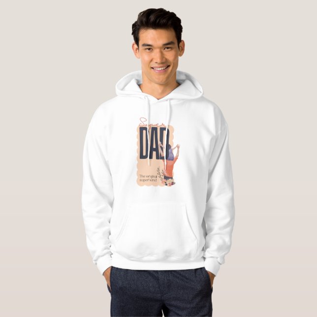 Toppen Pappa Hoodie (Hel framsida)