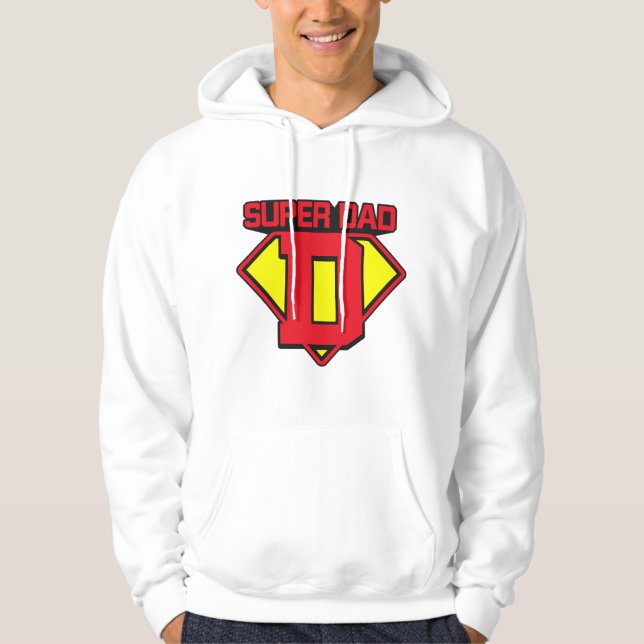 Toppen Pappa 🦸 ‍ ♂️ 💪 Hoodie (Framsida)