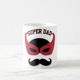 Toppen pappa med mustasch kaffemugg