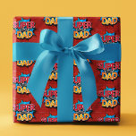 Toppen Pappa Mustache Modern Grunge Presentpapper<br><div class="desc">Toppen Mustache Modern Grunge Wrapping Papper Gift Wrap Wrap har texten "Toppen Pappa" i modern röd och gult typografi på en blå och röd grunge som accentueras med mustasch. Gåvor till Pappa för födelsedag,  Fars dag,  jul,  helgdagar med mera. Skapat av Evco Studio www.zazzle.com/store/evcostudio</div>