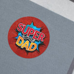Toppen Pappa Mustache Modern Grunge Runt Klistermärke<br><div class="desc">Toppen Mustache Modern Grunge Stickers Labels har texten "Toppen" i modern röd och gult typografi på en blå och röd grunge som accentueras med mustasch. Gåvor till Pappa för födelsedag,  Fars dag,  jul,  helgdagar med mera. Skapat av Evco Studio www.zazzle.com/store/evcostudio</div>