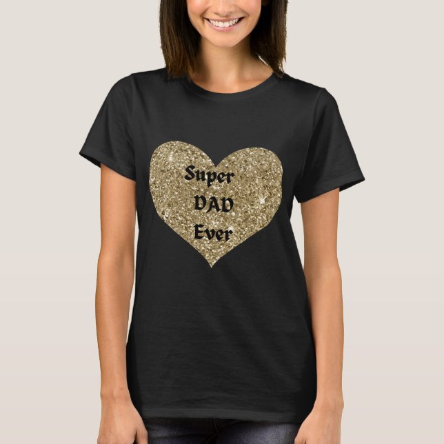 toppen pappa någonsin t shirt (Framsida)