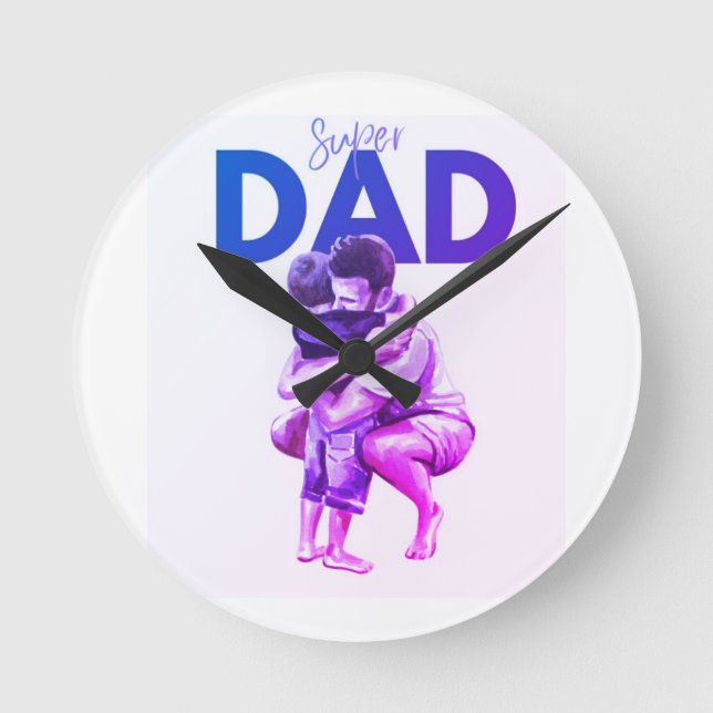 Toppen pappa rund klocka (Framsida)