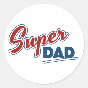 Toppen Pappa Runt Klistermärke
