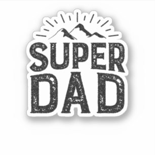 Toppen Pappa Sticker Klistermärken