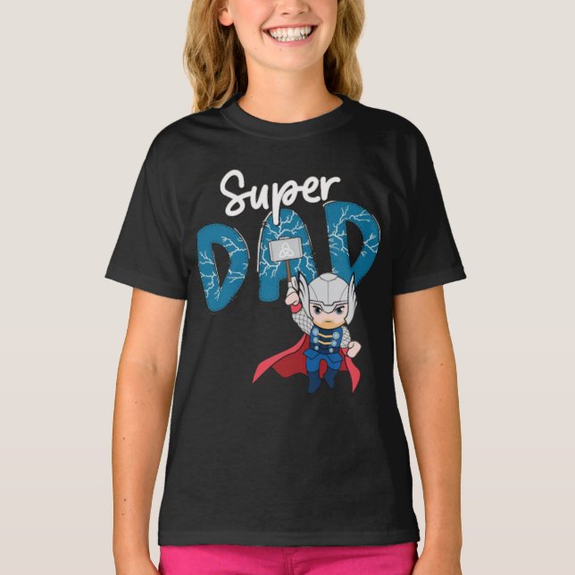 Toppen Pappa Thunder T Shirt (Framsida)
