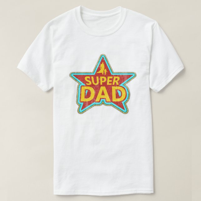 Toppen pappastjärna t-shirt (Design framsida)