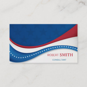 Toppen Patriotic USA Background Affärskort Visitkort