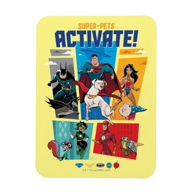 Toppen-Pets & Justice League - Aktivera! Magnet (Vertikal)