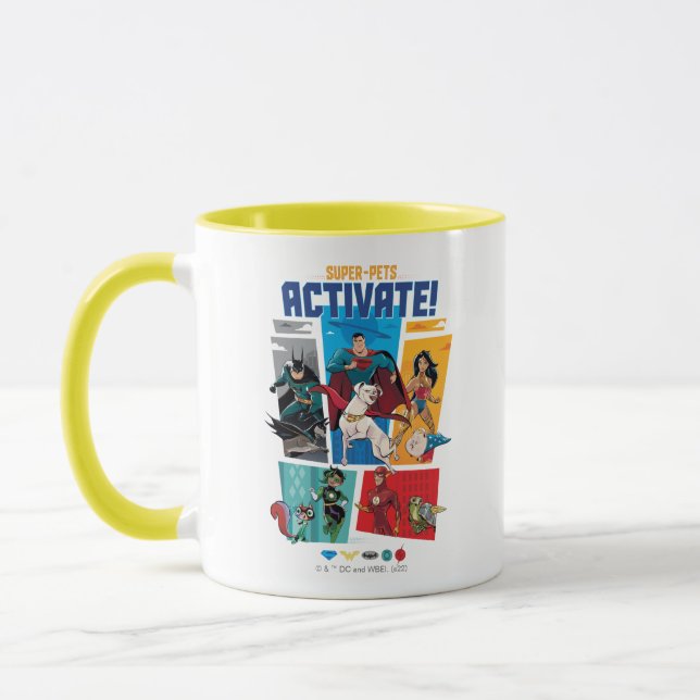 Toppen-Pets & Justice League - Aktivera! Mugg (Vänster)