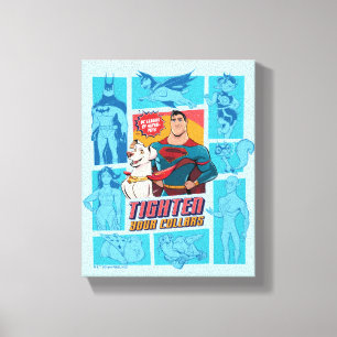 Toppen-Pets & Justice League - Tighars Your Collar Canvastryck