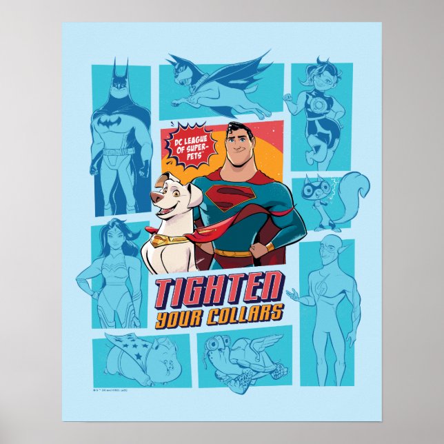 Toppen-Pets & Justice League - Tighars Your Collar Poster (Framsidan)