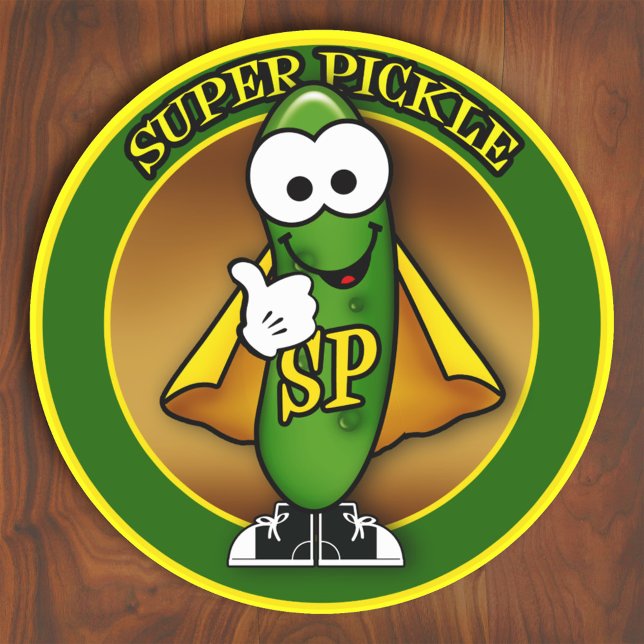 Toppen Pickle Sticker Runt Klistermärke (Skapare uppladdad)