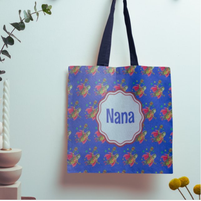 Toppen Pickleman Funny Mörk blått Personlig Tygkasse (Personalize it with name, initials or message!)