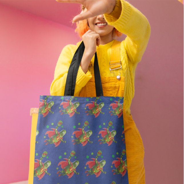 Toppen Pickleman Funny Mörk blått Tygkasse (Tote your gear in Super Pickleman style!)