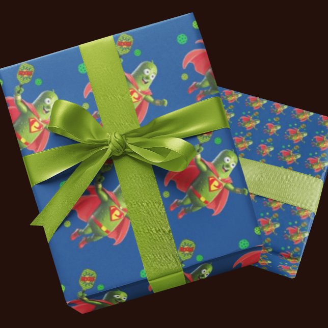 Toppen Pickleman Roligt Cute Wrapping Papper Presentpapper (It's Pickleman wrapping paper!)