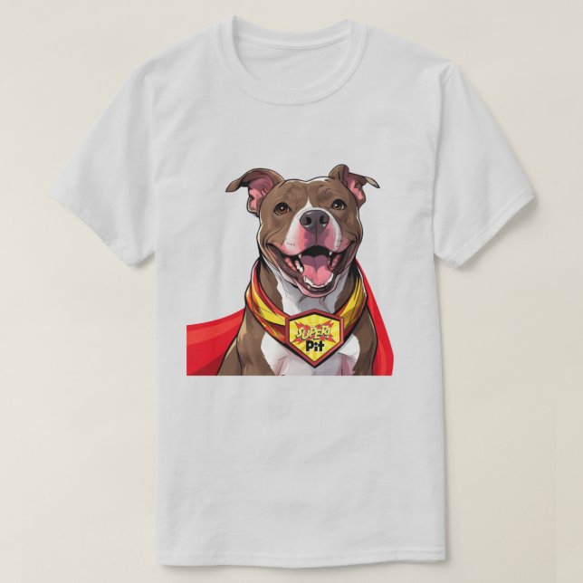 Toppen Pit Bully Bull Dog Unisex T Shirt (Design framsida)
