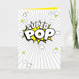 TOPPEN POP! Minimal, Roligt, Popcorn Pun Blank Car Helgkort