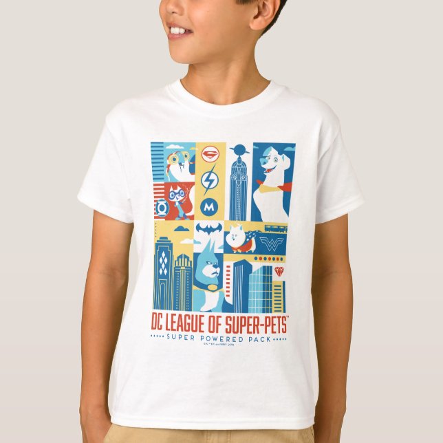Toppen Power Pack Art Deco Metropolis T Shirt (Framsida)