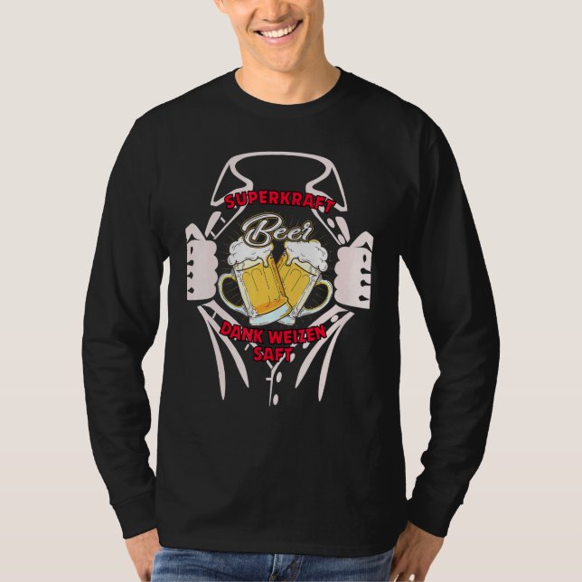 Toppen Power tack vare superhjälten Wheat Juice, e T Shirt (Framsida)