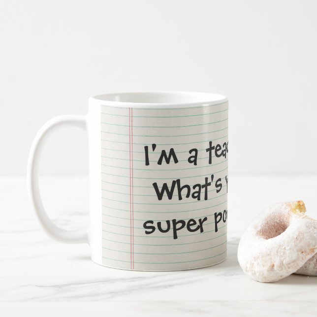 Toppen Power Teacher Mugg (Med munk)