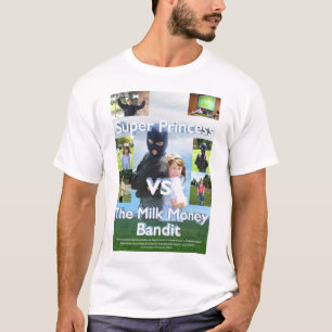 Toppen Princess vs T-tröja för mjölkpengarbandi T Shirt